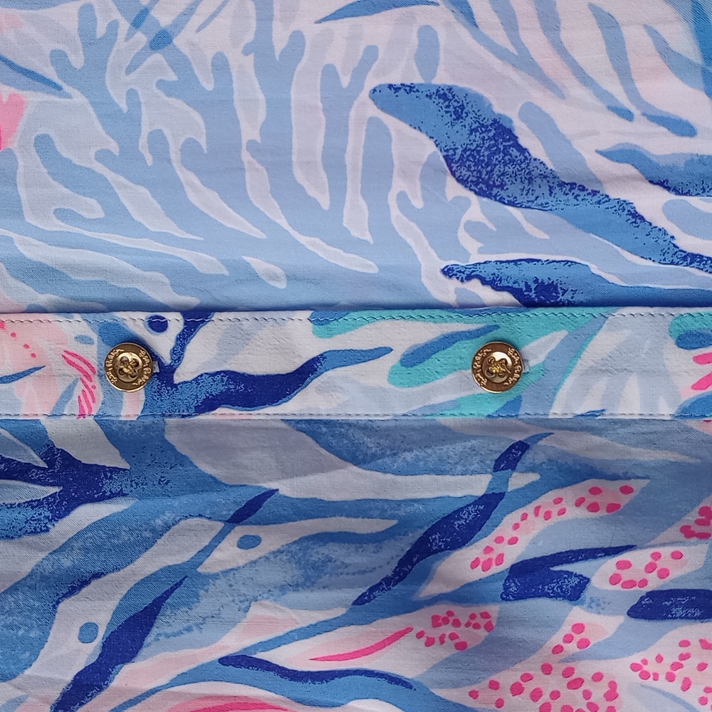 Lilly Pulitzer Natalie Printed Swim Cover Up Small - Picture 5 of 10